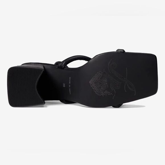 Free People Parker Chain Heel Black Size 10 - Picture 8 of 8